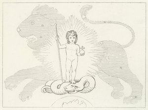 The Infant Saviour, Paradise, Canto 16 (gravyr) av John (after) Flaxman