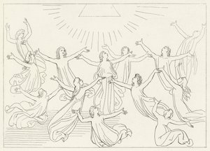 Den nionde sfären, Paradiset, Canto 27 (gravyr) av John (after) Flaxman