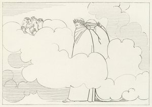 Rökens region, skärselden, Canto 16 (gravyr) av John (after) Flaxman