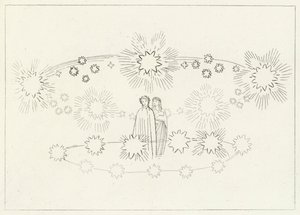 The Region of the Sun, Paradise, Canto 10 (gravyr) av John (after) Flaxman
