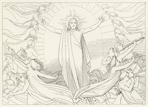 Kristi triumf, Paradiset, Canto 23 (gravyr) av John (after) Flaxman