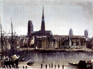 Vy över Rouen, från 