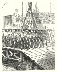 Sappers och gruvarbetare som arbetar på platsen för Crystal Palace, Hyde Park, London, platsen för den stora utställningen 1851 (gravyr)