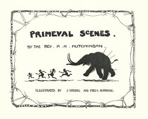 Titelsidesillustration för Primeval Scenes (litografi) av John (after) Hassall