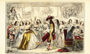 Kung Karl II på en dansfest under restaureringen, cirka 1660