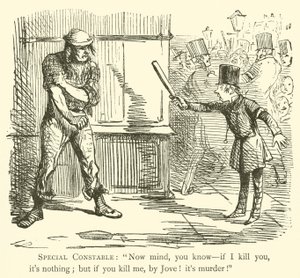 Polis (gravyr) av John (after) Leech