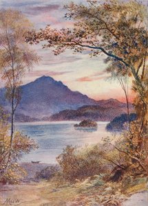 Ben Venue och Trossachs (färglitografi) av John (after) MacWhirter