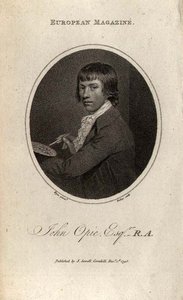 Porträtt av John Opie (1761-1807), graverad av Ridley