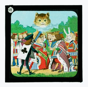 Alice i Underlandet, färgglada lyktor (lanternruta) av John (after) Tenniel