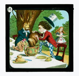Alice i Underlandet, färgglada lyktor (lanternruta)