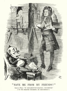 Punch cartoon: Save Me from My Friends - spöket av Sir Christopher Wren och dekorationen av St Paul