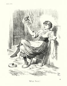 Sir John Tenniels tecknade serie: "Vad händer härnäst" (gravyr) av John (after) Tenniel