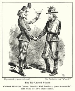 Återförenta staterna (litho) av John (after) Tenniel