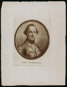 Porträtt av general [George] Washington (gravyr)