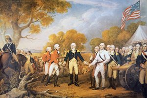 General Burgoynes kapitulation i Saratoga, New York