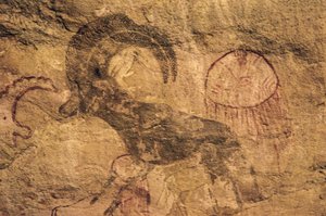 Mouflon, grottmålning, Tassili n