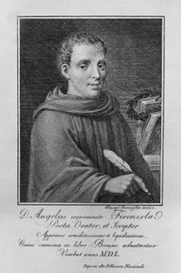 Porträtt av Agnolo Firenzuola (1493-1543), italiensk författare och humanist, gravyr av Giuseppe Benaglia (ca 1796-ca 1830) av Walter Charles Mills