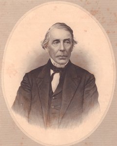 Porträtt av den amerikanske metodistprästen John Price Durbin (1800-1876), gravyr av W Wellstood från ladies