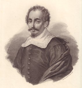 Porträtt av den italienske geografen Jacopo Cantelli (1643-1695), kopparstick av Caterina Piotti-Pirola av Walter Charles Mills