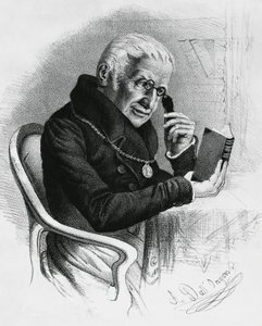 Porträtt av Lorenzo Rondolini (1752-1844), italiensk läkare och författare, teckning av Antonio Dall