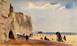 Kustscenen, Normandie, c1860, 1934.