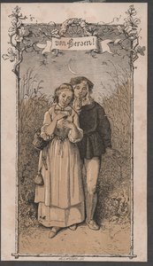 Från hjärtat, ca 1850 (kolorerat träsnitt) av John Allanson
