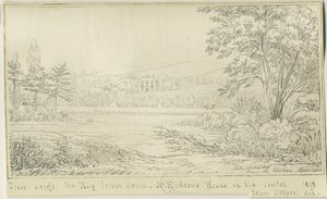 Burton-upon-Trent: ritning med penna och bläck, 1818