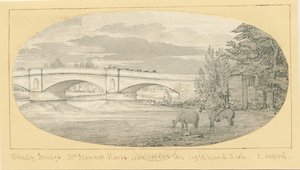Wolseley Bridge: ritning med penna och tvätt, nd [1799-1854] (ritning)