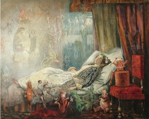 Drömmen efter maskeradbalen av John Anster Fitzgerald