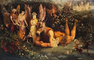 Titania och botten, från En midsommarnattsdröm
