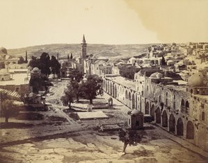 Jerusalem, domstolen i Omars moské, 1857.