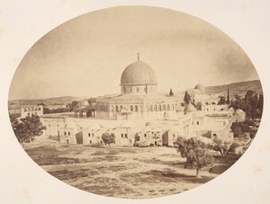Jerusalem, platsen för templet på berget Moria, 1857.