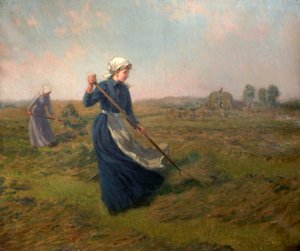 Tjej Höslagning av John Arthur Black