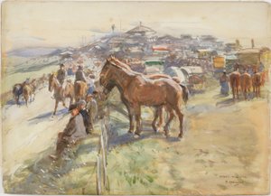 Brough Hill Fair (penna och wc på papper)