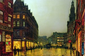 Boar Lane, Leeds av John Atkinson Grimshaw