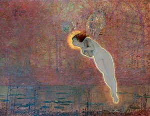 Iris, c1860-1893 av John Atkinson Grimshaw