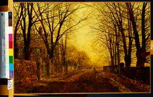 Nocturne i guld, 1872 av John Atkinson Grimshaw