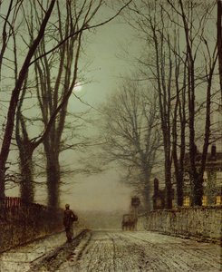 Putney Park Lane av John Atkinson Grimshaw