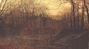 Moated Grange av John Atkinson Grimshaw