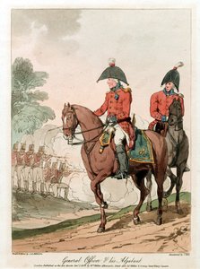 Generalofficer och hans adjutant av John Augustus (after) Atkinson