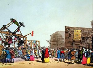 Katcheli, etsat av konstnären, publicerad 1804 (färg litho) av John Augustus Atkinson