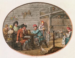 Ryska bondekojan, 1798 (handfärgad etsning)