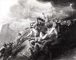 Stormningen av San Sebastian, 31 augusti 1813 (se 126363) av John Augustus after Atkinson