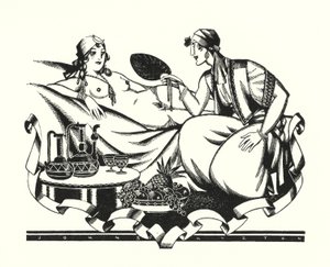 Illustration för Don Juan av Lord Byron (litho)