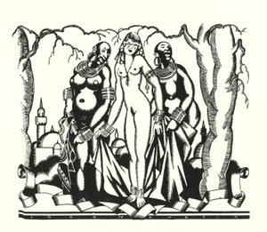 Illustration för Don Juan av Lord Byron (litho) av John Austen