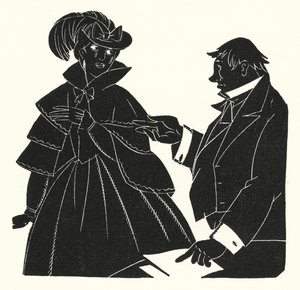 Illustration för Madame Bovary av Gustave Flaubert (litho) av John Austen