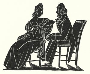 Illustration för Madame Bovary av Gustave Flaubert (litho) av John Austen