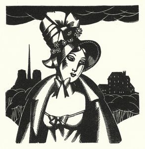 Illustration för Madame Bovary av Gustave Flaubert (litho) av John Austen