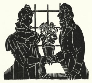 Illustration för Madame Bovary av Gustave Flaubert (litho) av John Austen