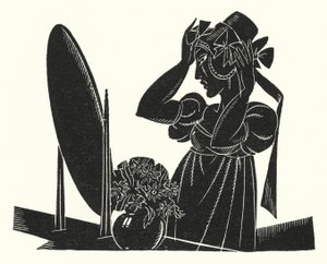 Illustration för Madame Bovary av Gustave Flaubert (litho) av John Austen